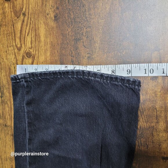 American Eagle Jeans 4 R Curvy Super High Rise Baggy Straight Strigid Denim - Picture 12 of 13